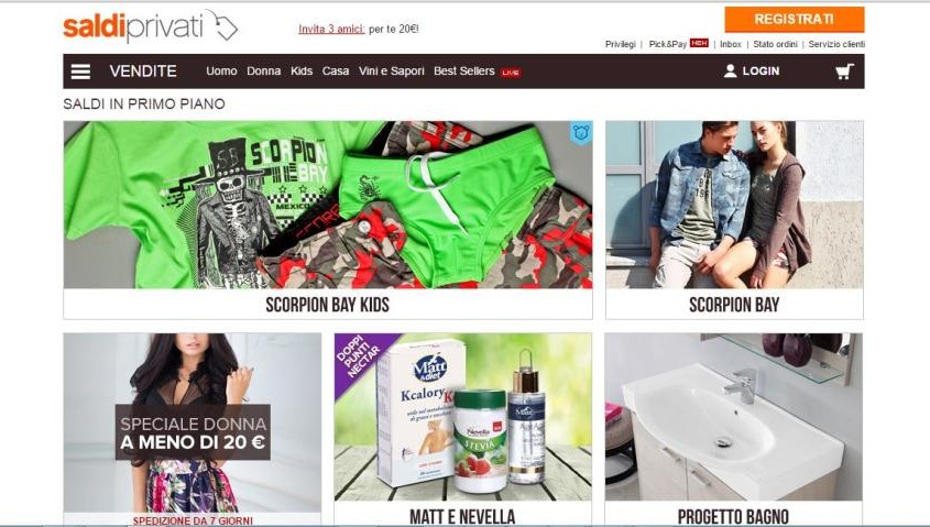 eCommerce Design esempio 4